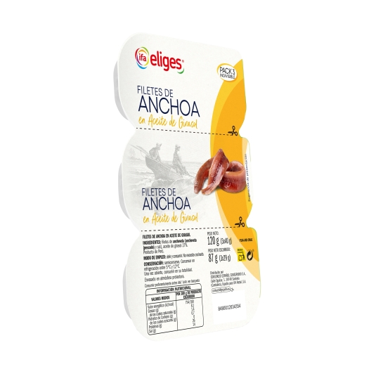 anchoas aceite girasol 29g, pk-3