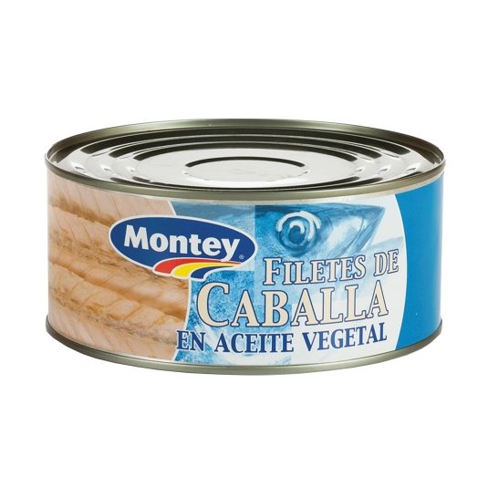 filetes caballa en aceite vegetal, 650g