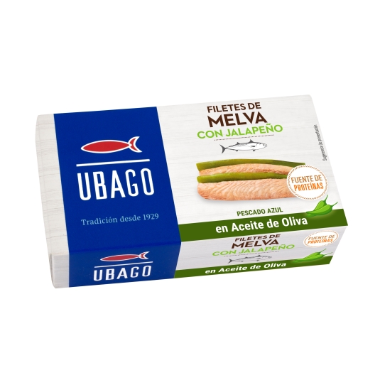 filetes de melva oliva con jalapeño, 85g