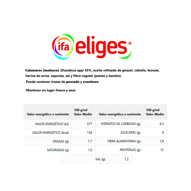 calamares en salsa americana 55g, pk-3