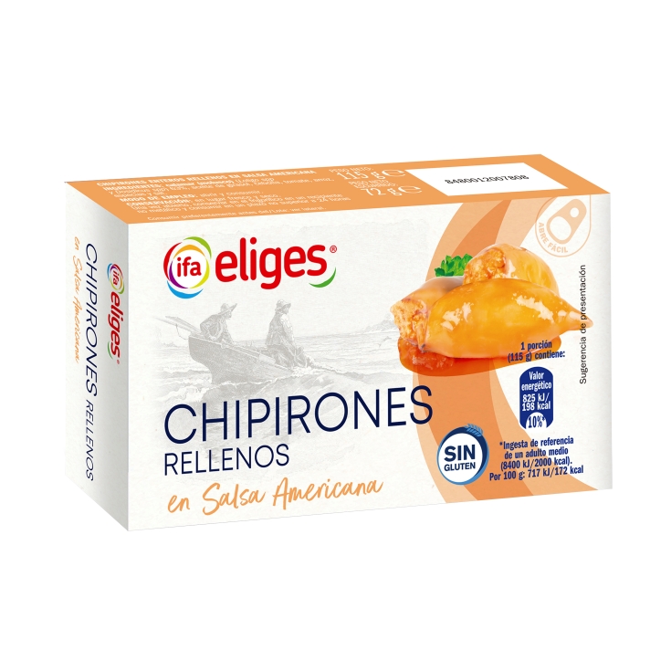 chipirónes en salsa americana, 72g