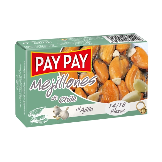 mejillón de chile al ajillo 14/18 piezas, 70g