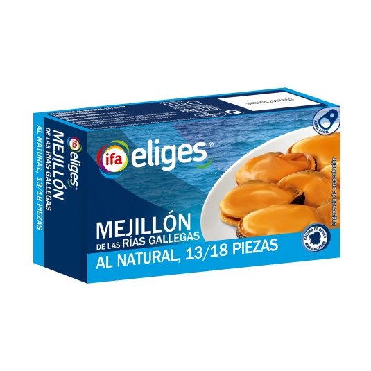 mejillón al natural 13/18 piezas, 69g