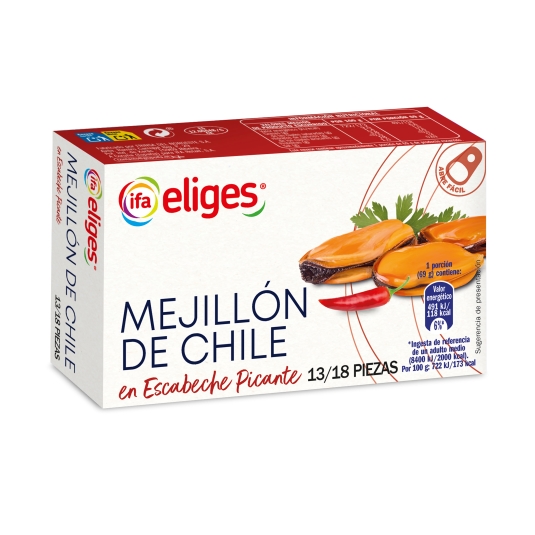 mejillón de chile picante 13/18, 69g
