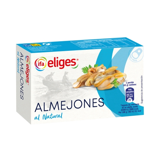 almejones al natural, 63g