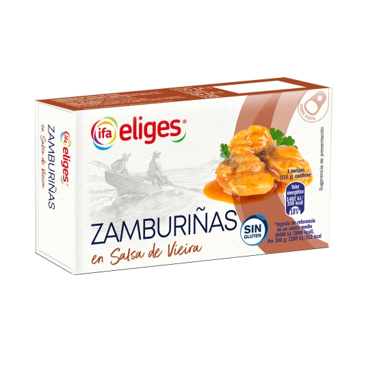 zamburiñas en salsa vieira, 60g