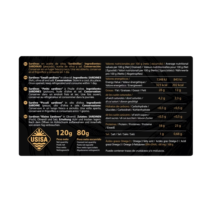 sardinillas en aceite de oliva, 84g