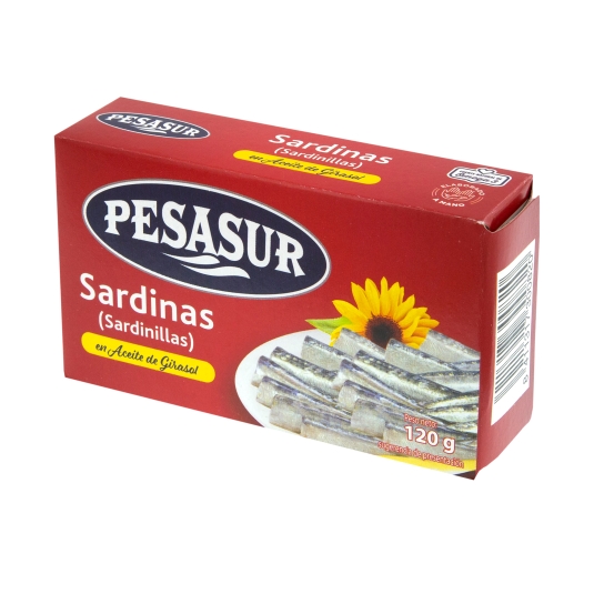 sardinillas aceite de girasol, 120g