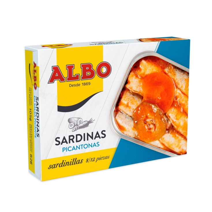 sardinillas picantonas 8/12 piezas, 82g