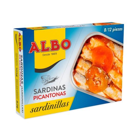 sardinillas picantonas 8/12 piezas, 82g