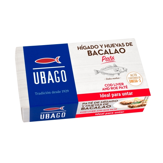 hígado y huevas bacalao, 125g