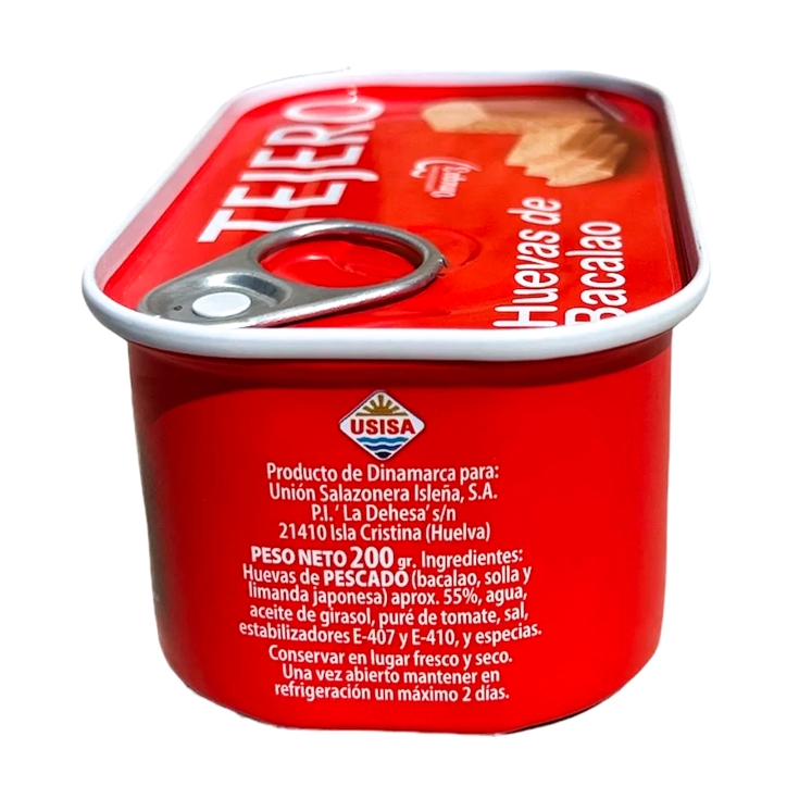 huevas de bacalao lata, 200g