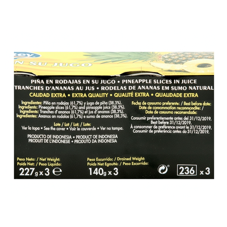 piña en rodaja en su jugo, pk-3