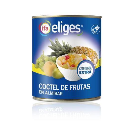 cócktail de frutas en almíbar, 840g