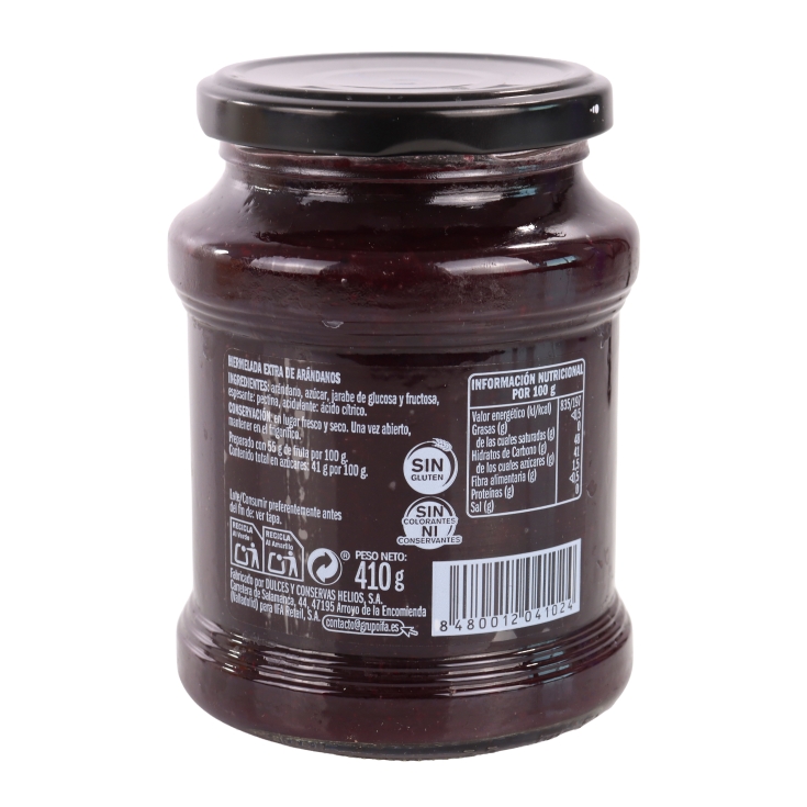 mermelada arándanos, 410g
