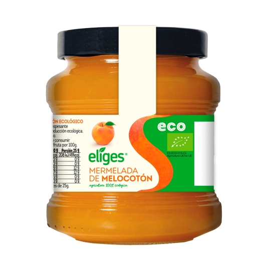 mermelada melocotón ecológico, 350g