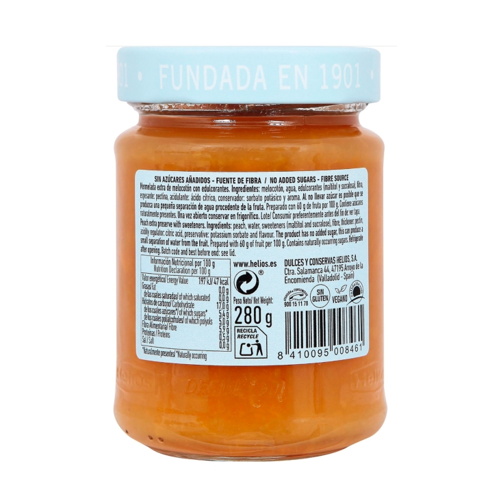 mermelada 0% melocotón, 280g