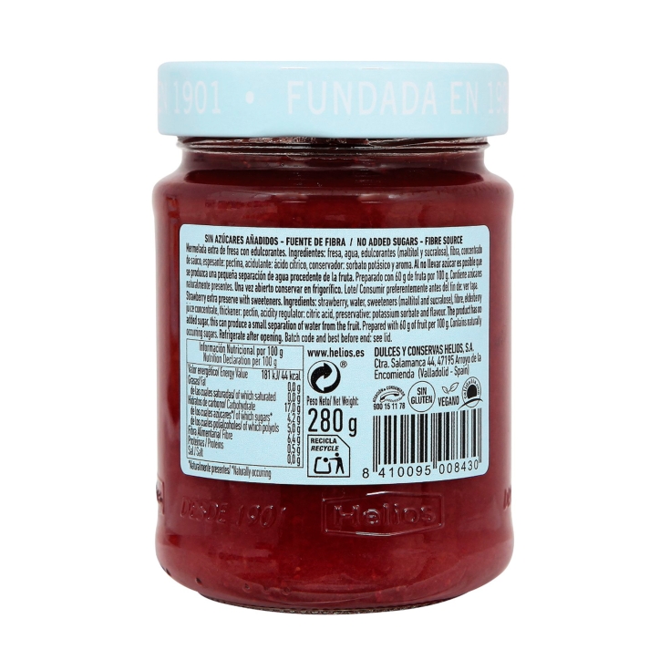 mermelada 0% fresa, 280g