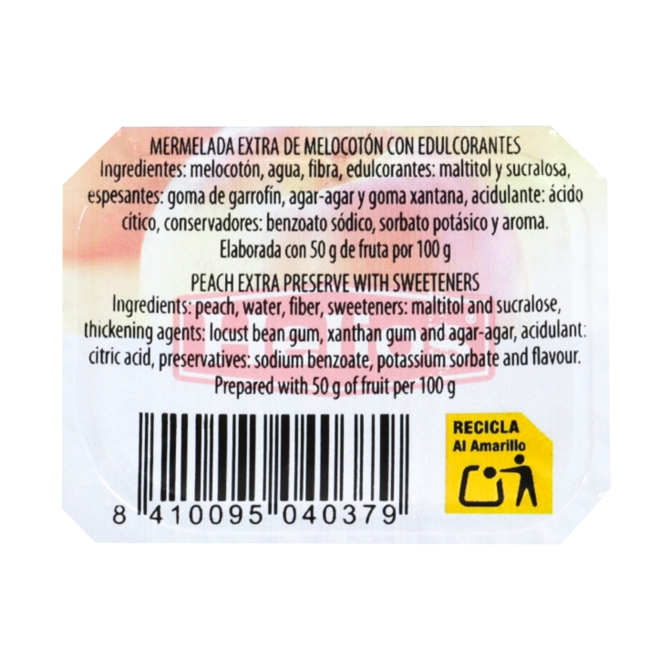 mermelada melocotón diet, pk-10