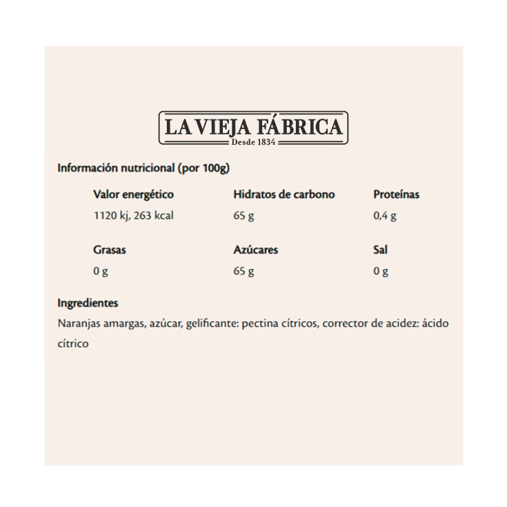 mermelada naranja amarga, 280g