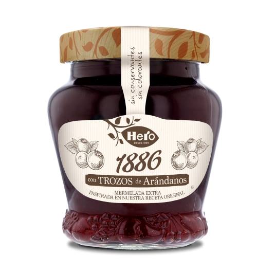 mermelada con trozos de arándanos, 320g