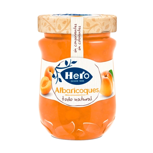 confitura todo natural albaricoque, 330g