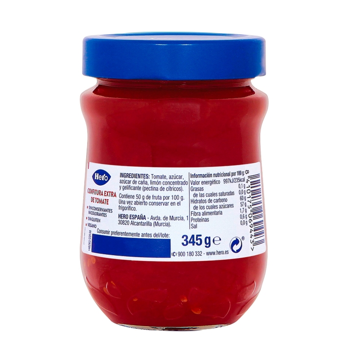 confitura todo natural tomate, 345g