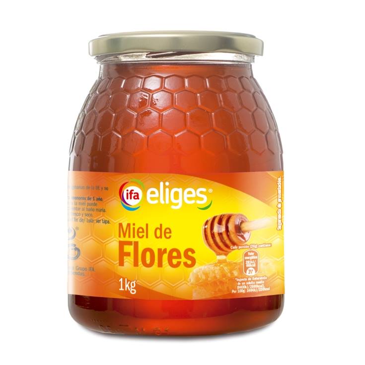 miel de flores tarro, 1kg