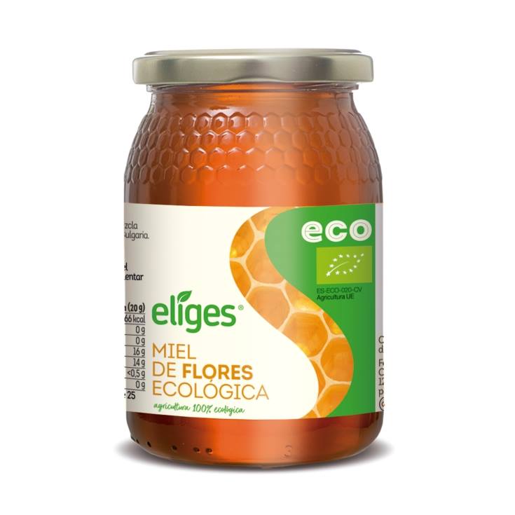 miel de flores ecológica bote, 500g