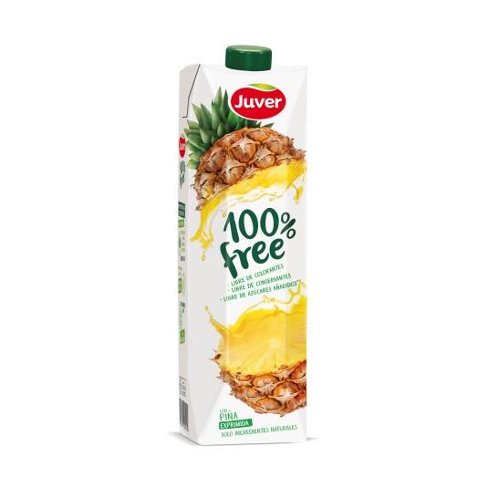 zumo 100% free piña, 1l