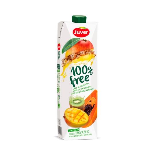 zumo 100% free frutas tropicales, l