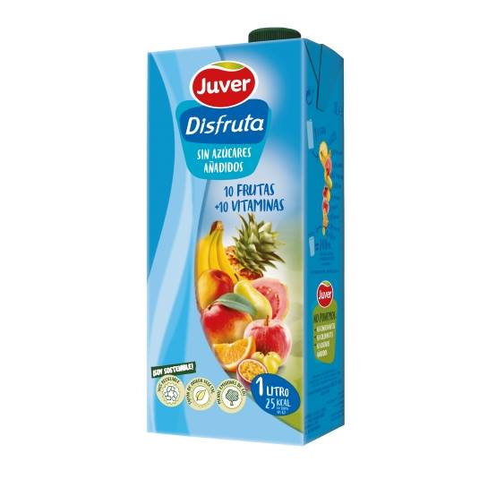 disfruta 10 frutas + 10 vitaminas, 1l