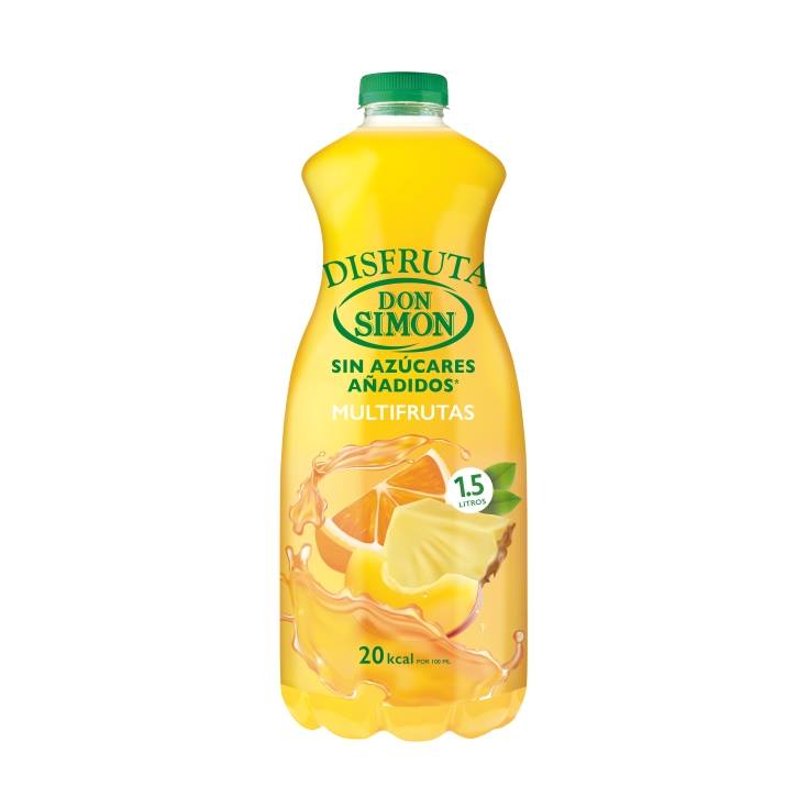 disfruta multifruta s/azúcares añadidos, 1.5l