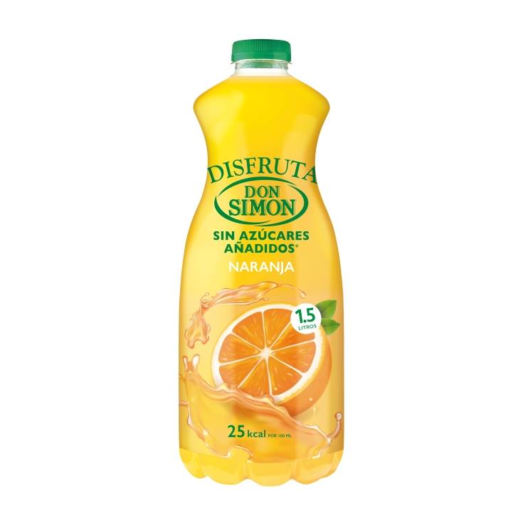 disfruta naranja sin azúcares añadidos, 1,5l