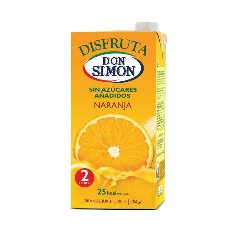 disfruta naranja sin azúcares añadidos, 2l