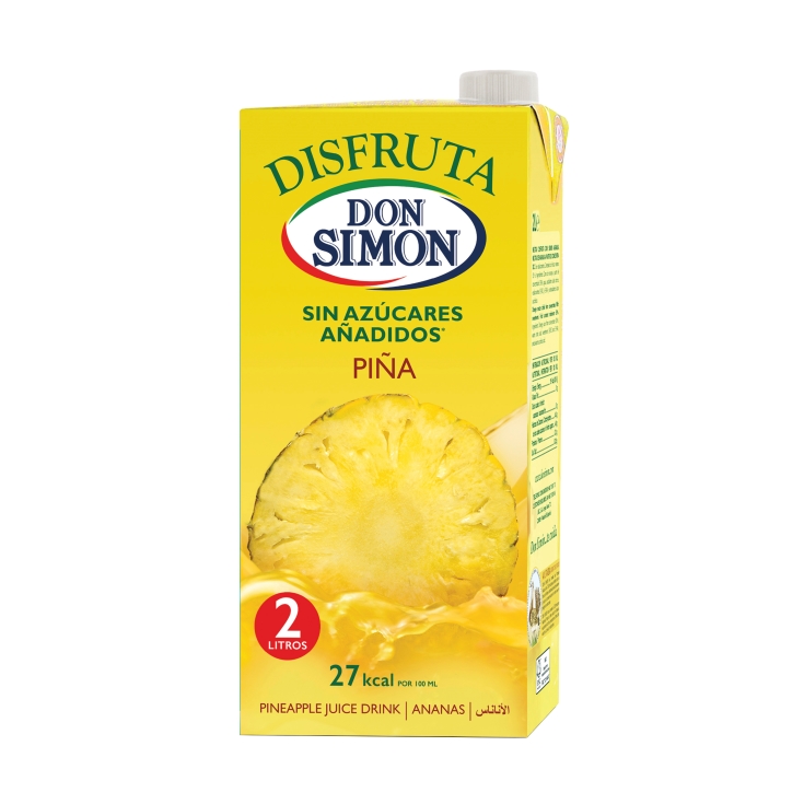 disfruta piña sin azúcares añadidos, 2l