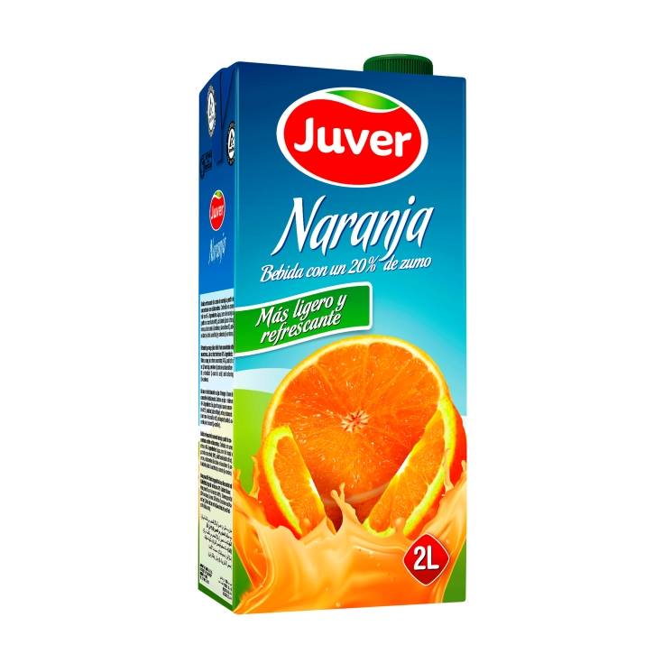 bebida 20% zumo naranja, 2l