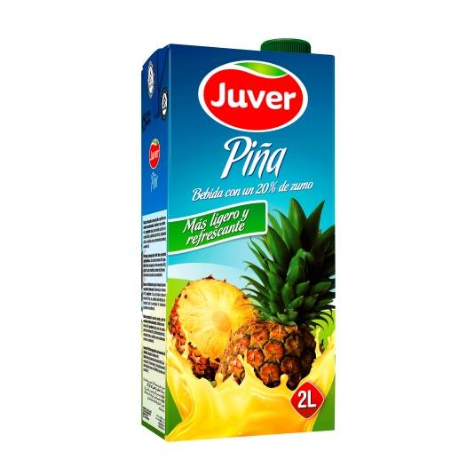 bebida 20% zumo piña, 2l