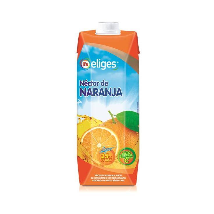 néctar naranja sin azúcar, 1l