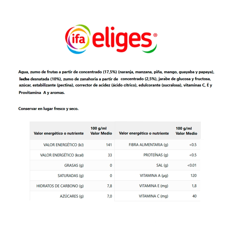 fruta + leche mediterráneo, pk-6