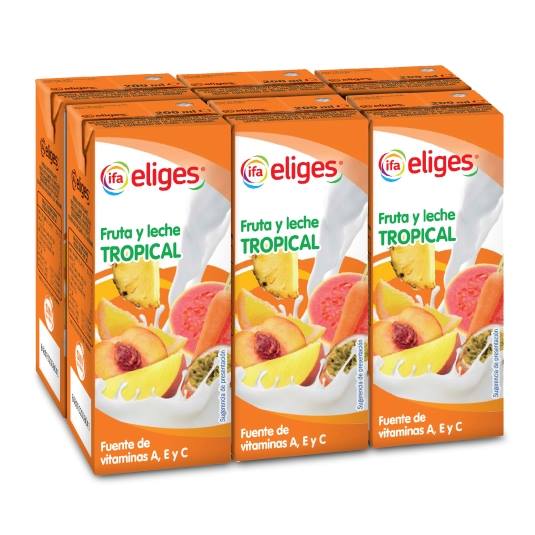 fruta + leche tropical, pack-6