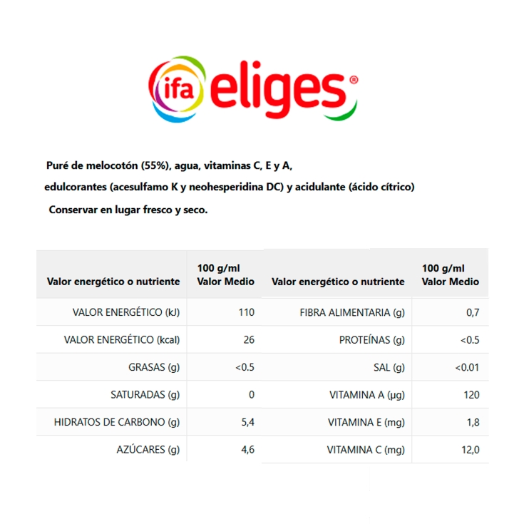 néctar melocotón s/a, pk-6