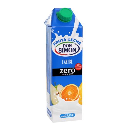 fruta + leche caribe zero, 1l