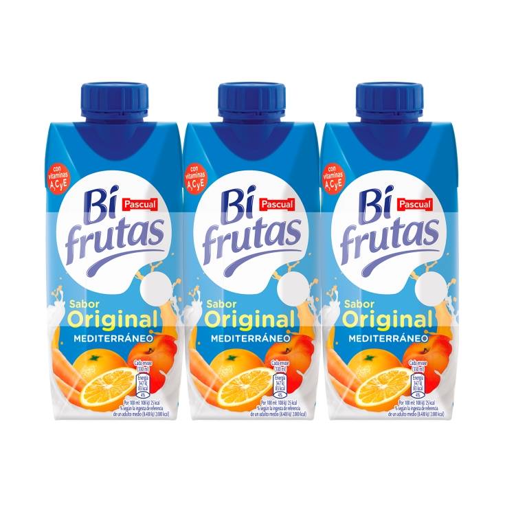 bi frutas mediterráneo 330ml, pk-3