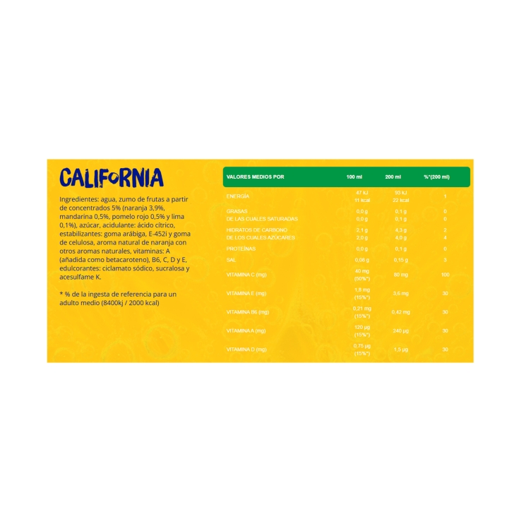 refresco california, 1.25l