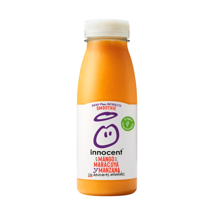 smoothie mango, maracuya y manzana, 250ml