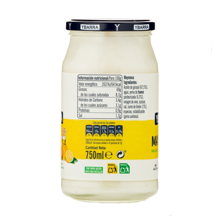 mayonesa frasco, 750 ml