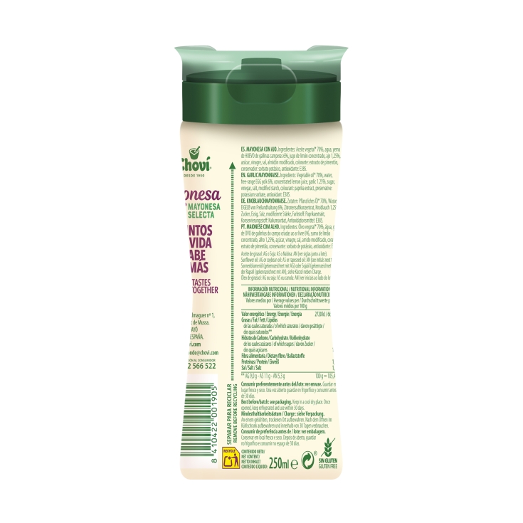mayonesa ajonesa pet, 250ml
