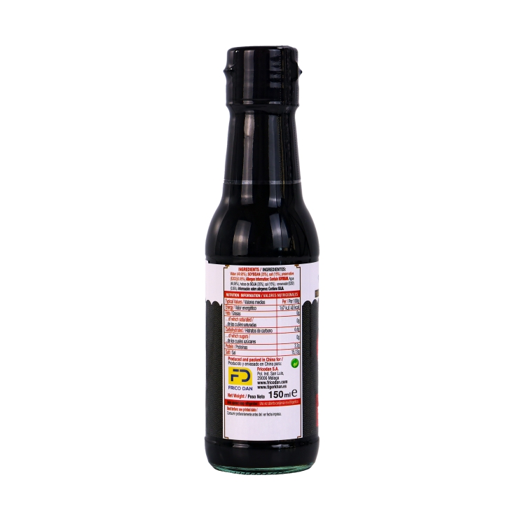salsa de soja traditional sin gluten, 150ml