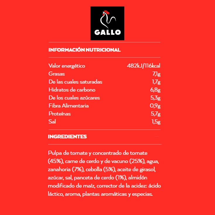 salsa super boloñesa, 350g